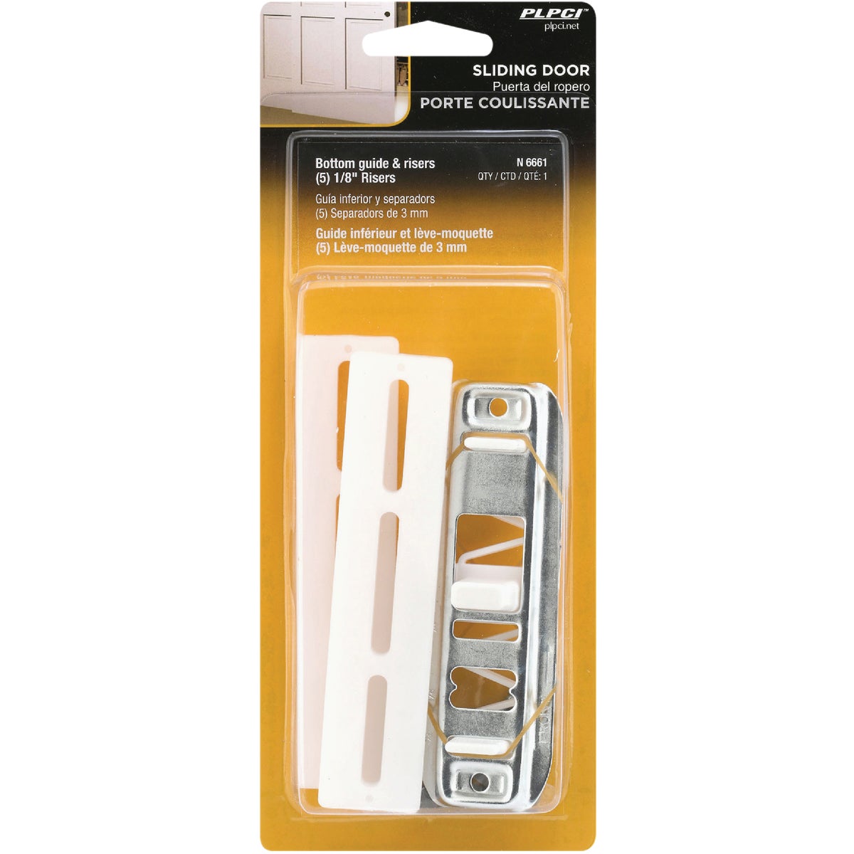 Prime-Line Bypass Door Guide & Carpet Risers Image 2