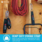 Velcro Brand Easy Hang 24 In. x 1 In. Black 200 Lb. Capacity Strap with Carabiner Image 2