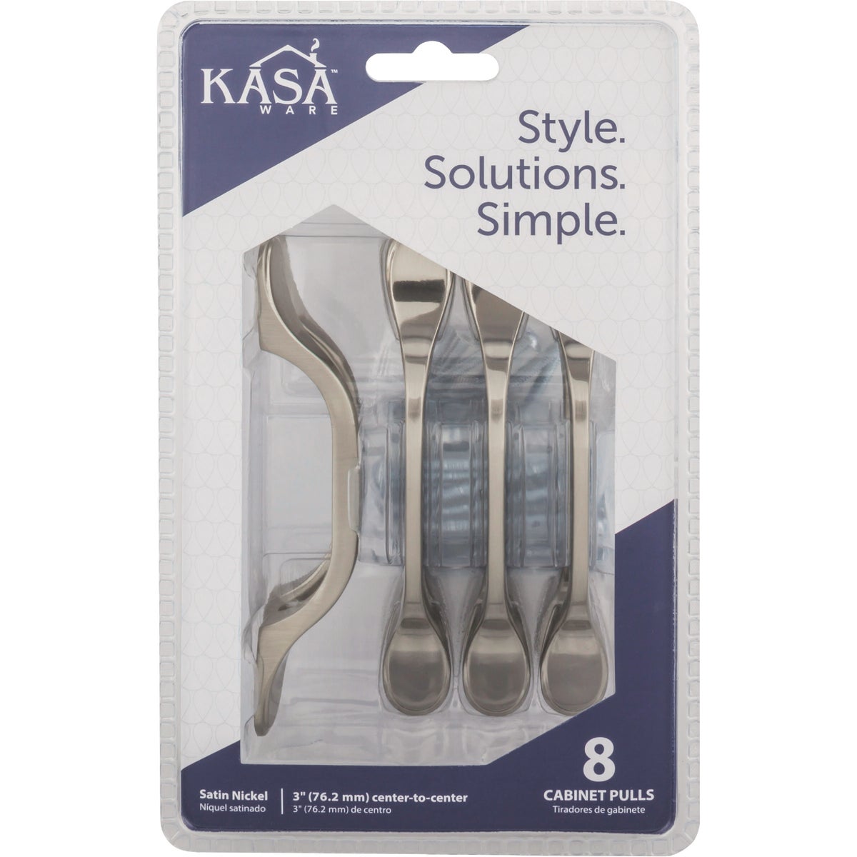 KasaWare 5 In. Satin Nickel Cabinet Pull (8-Pack) Image 2