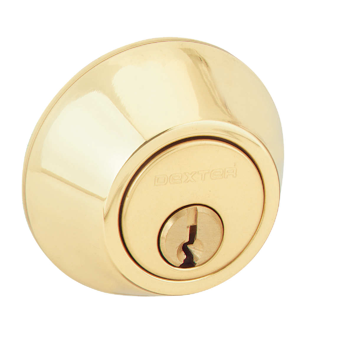 Dexter Bright Brass Single Cylinder Deadbolt