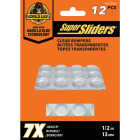 Super Sliders Gorilla Glue 1/2 In. Round Clear Furniture Wall Bumpers (12-Pack) Image 1