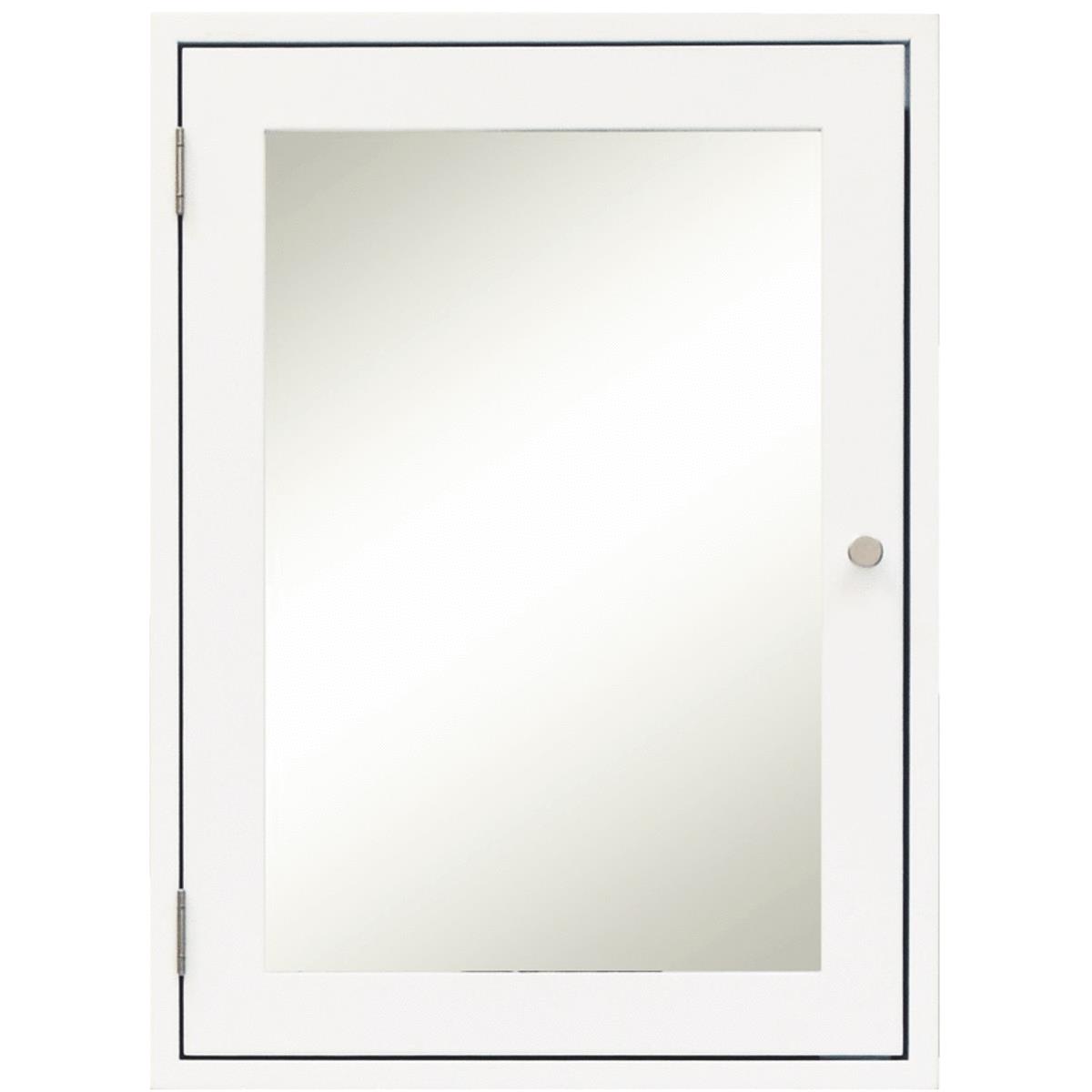 Sunny Wood Whiting Tavern White 19 In. W x 26 In. H x 5 In. D Single Mirror Surface Mount Medicine C