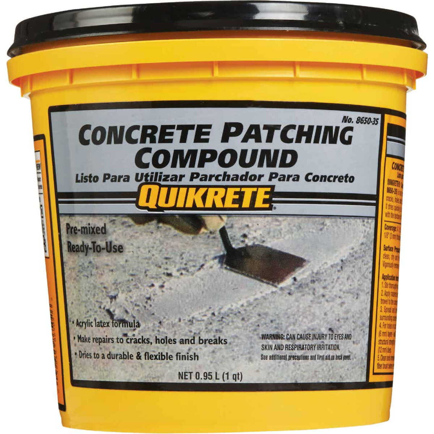 Quikrete 1 Qt. Pre-Mixed Gray Concrete Patch Image 3