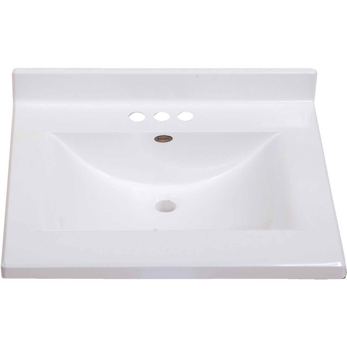 25X22 WHT WVE VANITY TOP Image 1