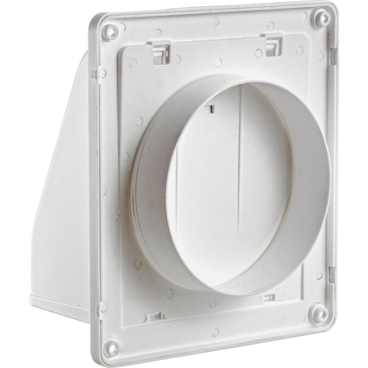 Lambro 6 In. White Plastic Wall Vent Cap Image 4