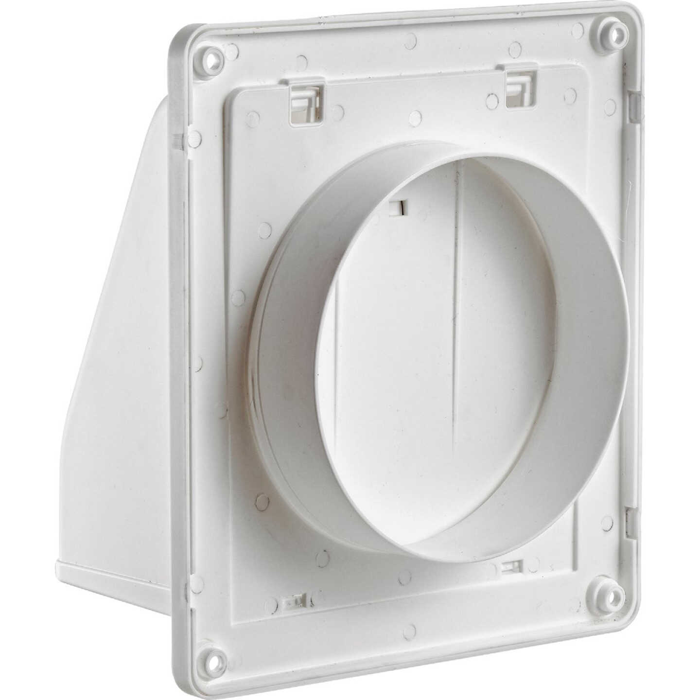 Lambro 6 In. White Plastic Wall Vent Cap Image 4