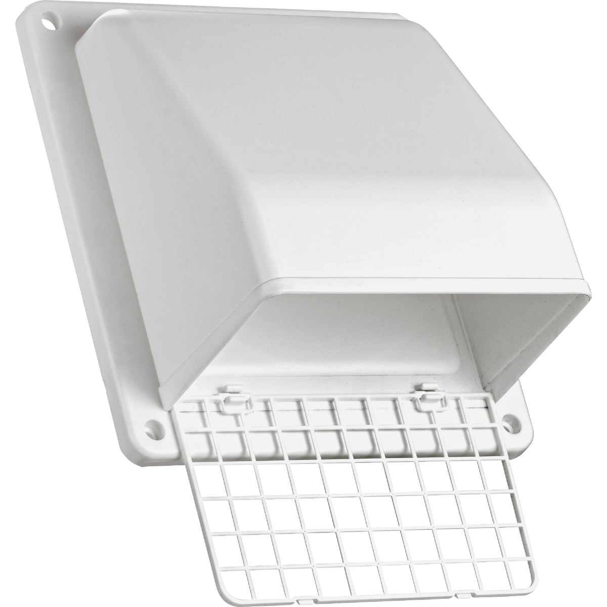 Lambro 6 In. White Plastic Wall Vent Cap Image 3