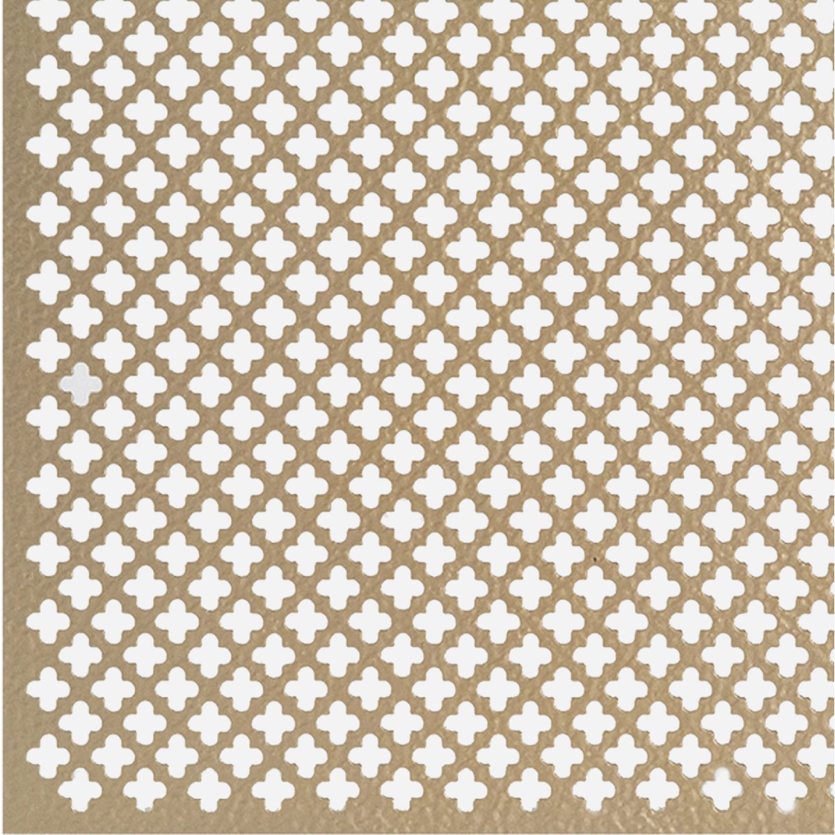 M-D Building Products 36 In. x 36 In. x .020 In. Brass Aluminum Sheet Cloverleaf