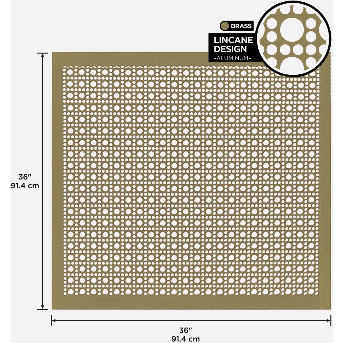 M-D Building Products 36 In. x 36 In. x .020 In. Brass Aluminum Sheet Lincane Image 2