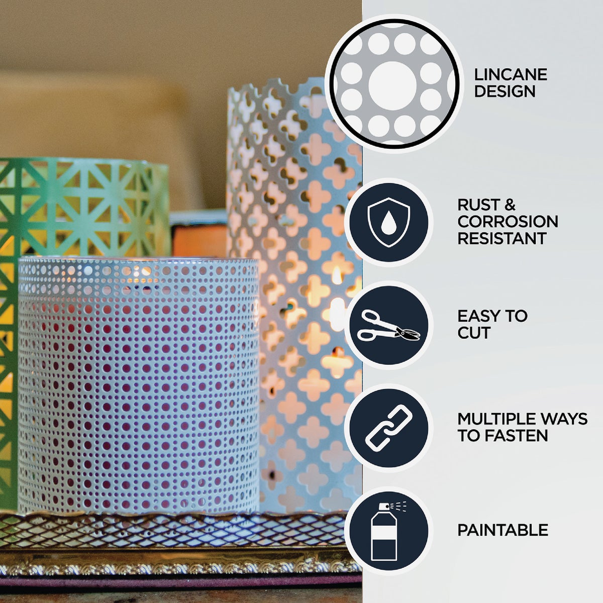 M-D Building Products 36 In. x 36 In. x .020 In. Brass Aluminum Sheet Lincane Image 4