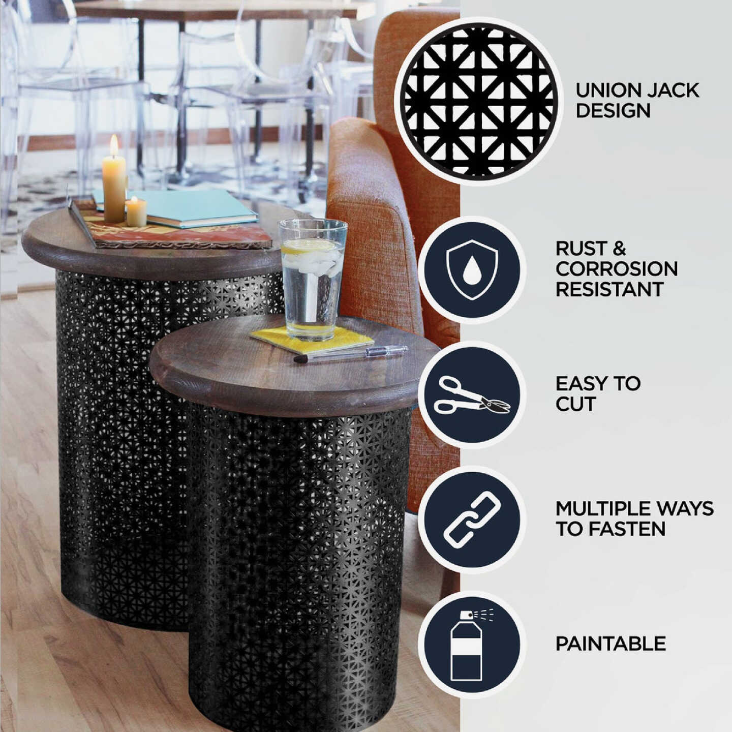 M-D Building Products 24 In. x 36 In. x .020 In. Mill Aluminum Sheet Union Jack Image 5