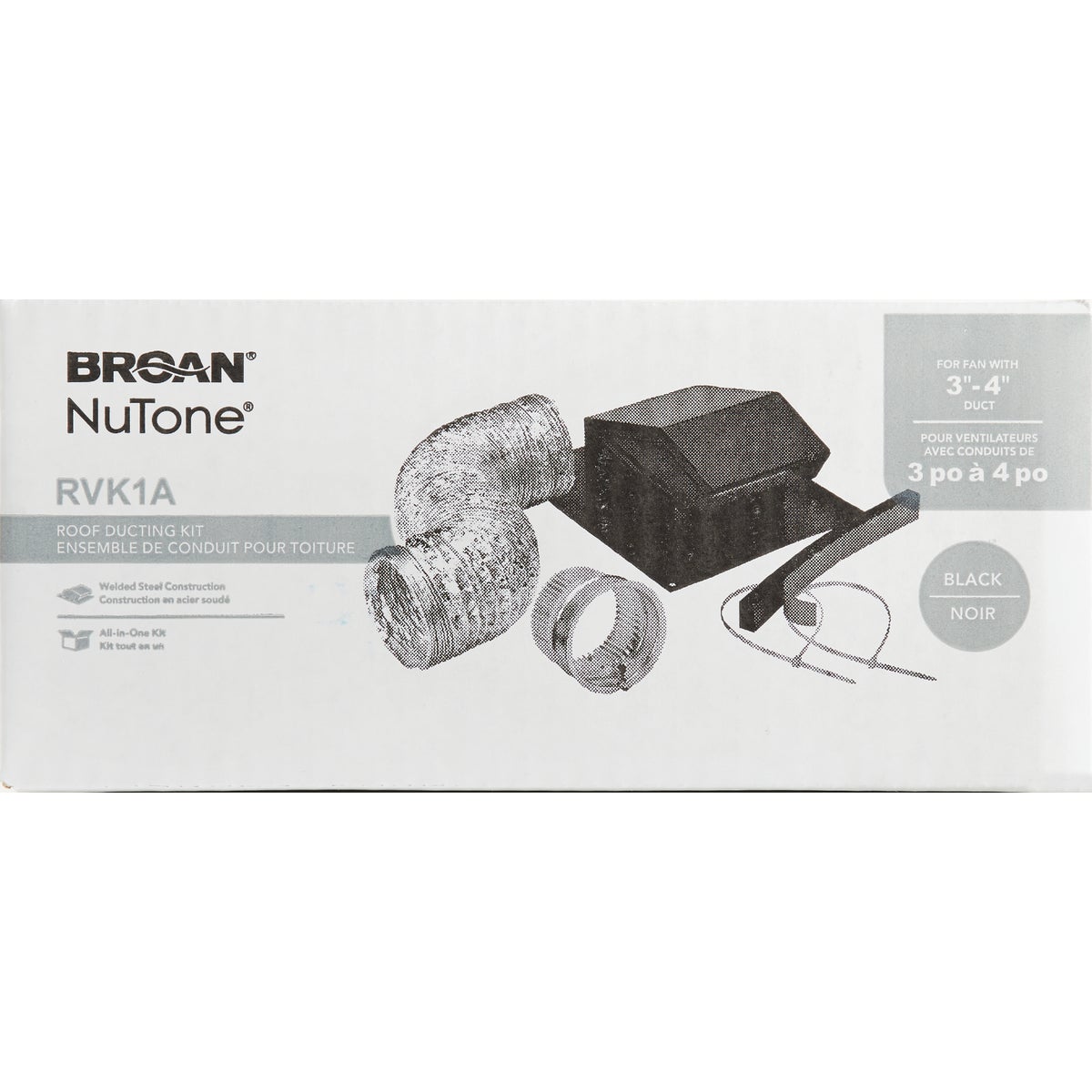 Broan-Nutone 3 In./4 In. Exhaust Fan Roof Vent Kit (7-Piece) Image 2