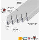 M-D Building Products 42 In. Aluminum and Vinyl CINCH Self-Adhesive Top and Sides Door Seal Kit, White Image 2