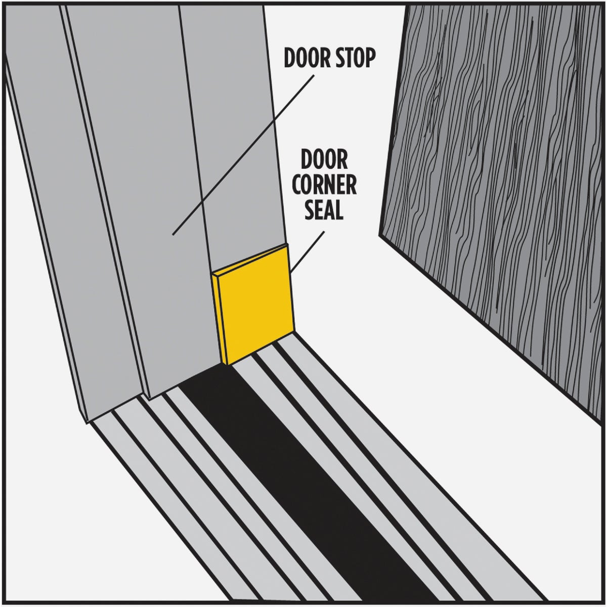 M-D Building Products Brown Door Corner Seal for Interior & Exterior Doors Image 4