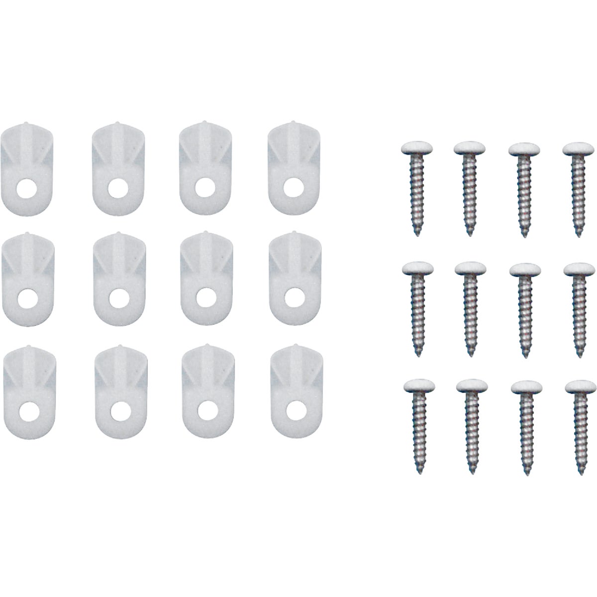 Prime-Line White Turn Button Screen Clip (12-Pack) Image 3