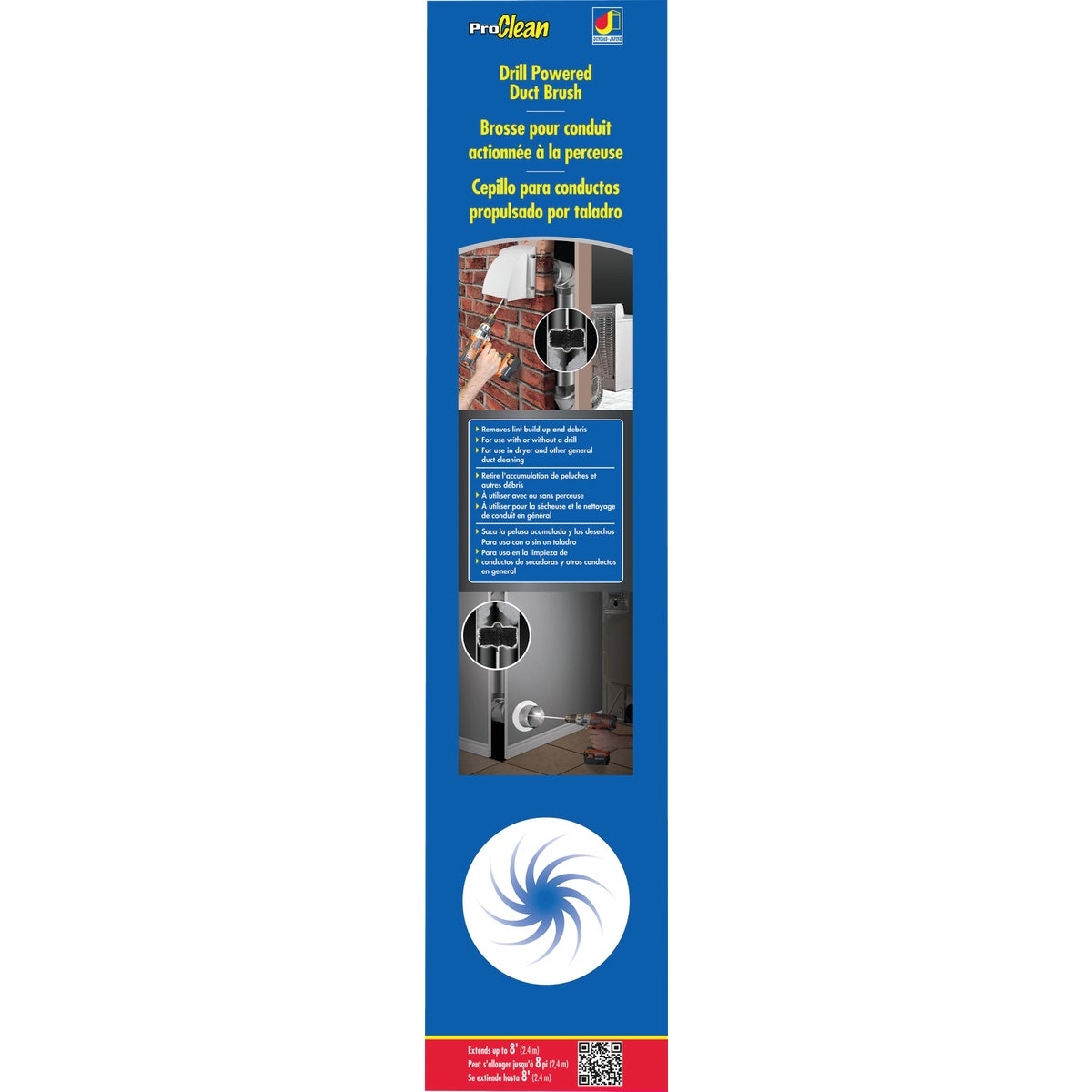 Dundas Jafine Drill Powered Dryer Vent Brush Image 5