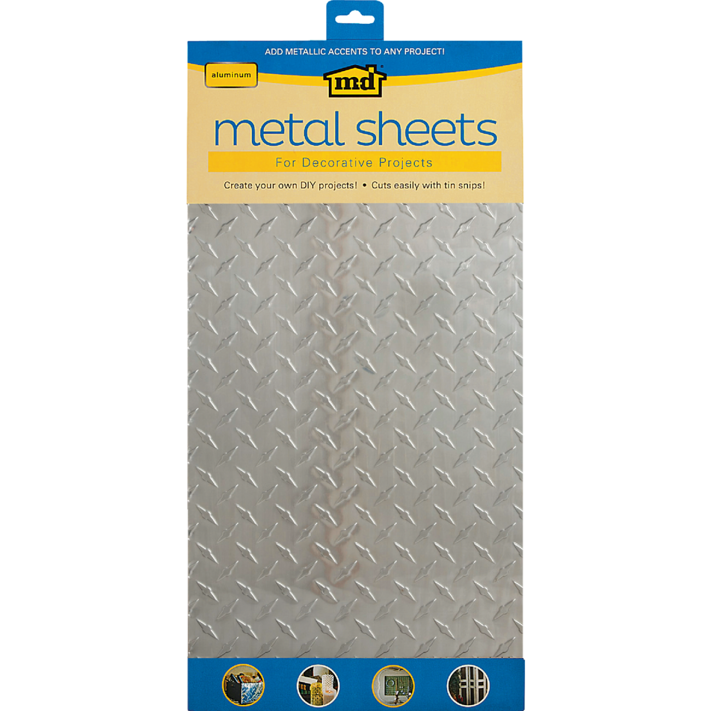 M-D Building Products 1 Ft. x 2 Ft. x .020 In. Diamond Tread Metal Sheet Stock Image 1