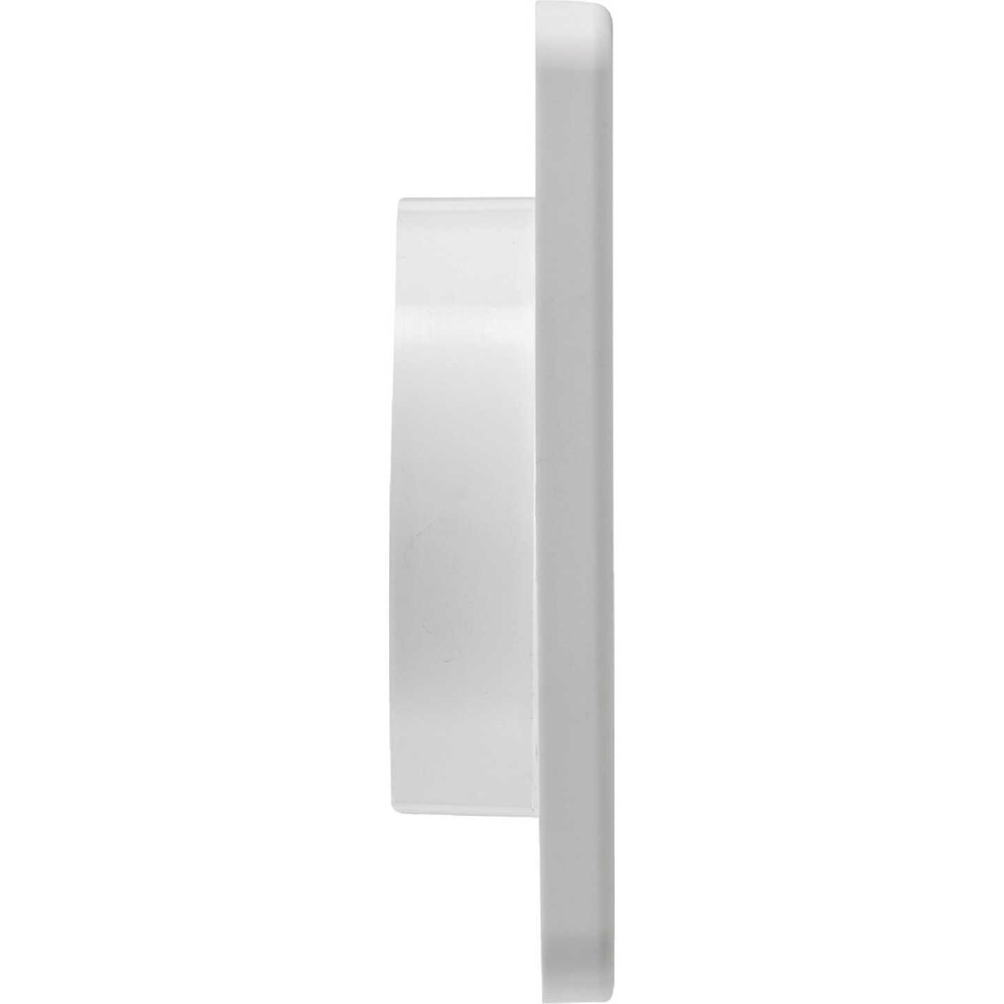 Lambro 4 In. White Plastic Exhaust Wall Louvered Vent Image 9