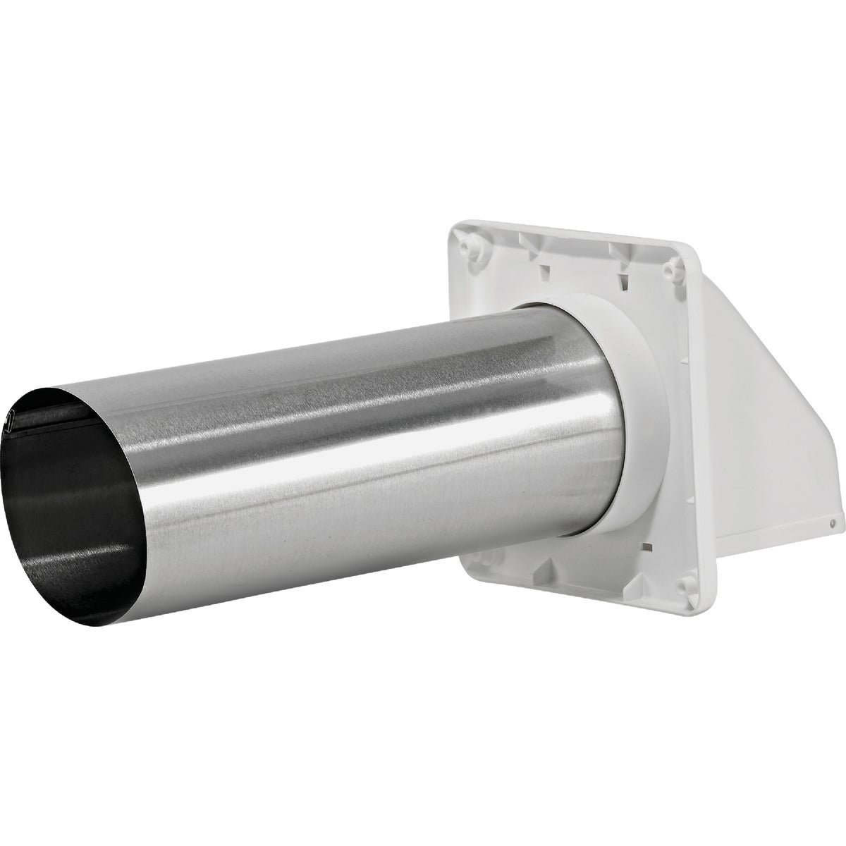 Lambro 4 In. White Plastic Wall Exhaust Hood Vent Image 4