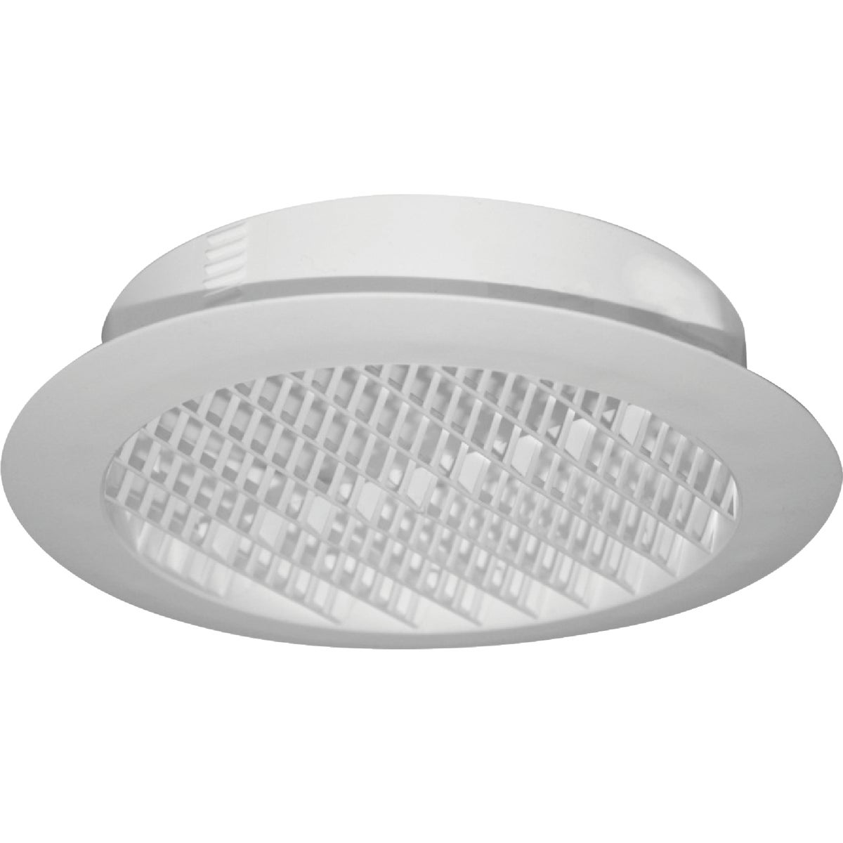 Builders Best 4 In. White Plastic Round Eave & Soffit Vent Image 2