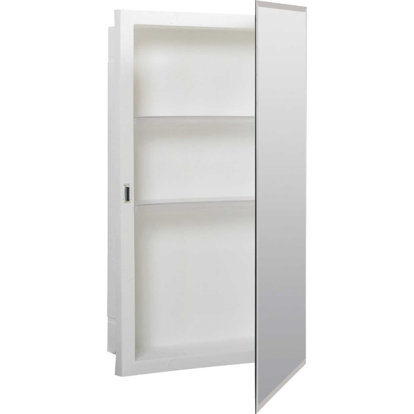 Zenith Frameless Beveled 16 In. W x 26 In. H x 4-1/2 In. D Single Mirror Surface/Recess Mount Medicine Cabinet Image 4