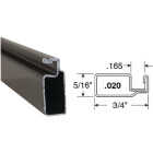 Prime-Line Make-2-Fit 3/4 x 5/16 x 94 Bronze Aluminum Screen Frame Image 1