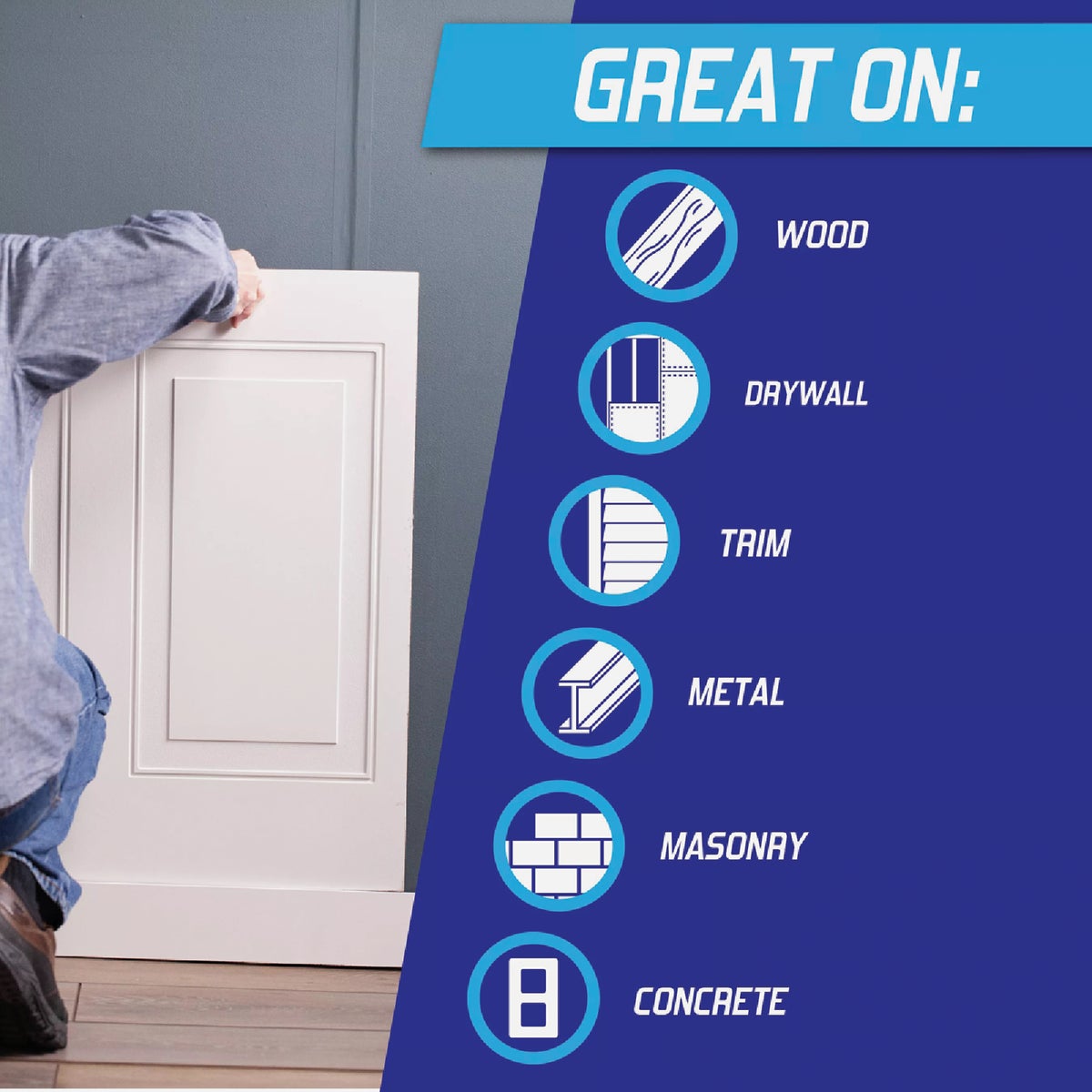 LOCTITE Power Grab 1 Gal. All-Purpose Paneling & FRP Adhesive Image 3