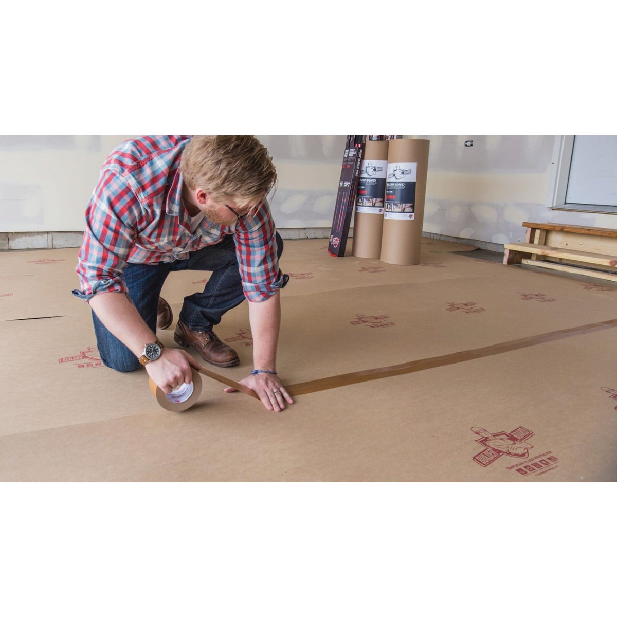 Surface Shields 3 In. x 180 Ft. Builder Board Tape Image 2