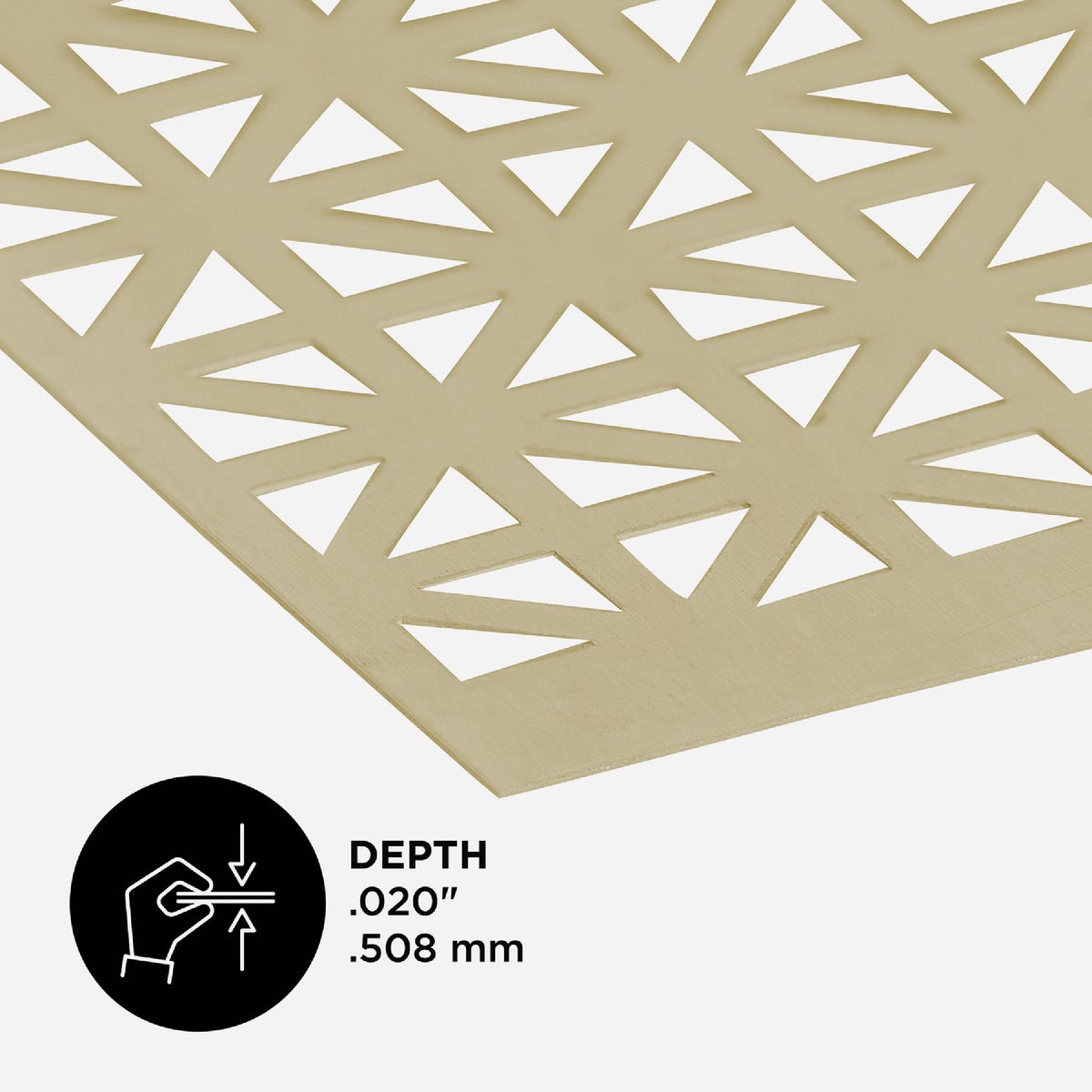 M-D Building Products 36 In. x 36 In. x .020 In. Brass Aluminum Sheet Union Jack Image 3