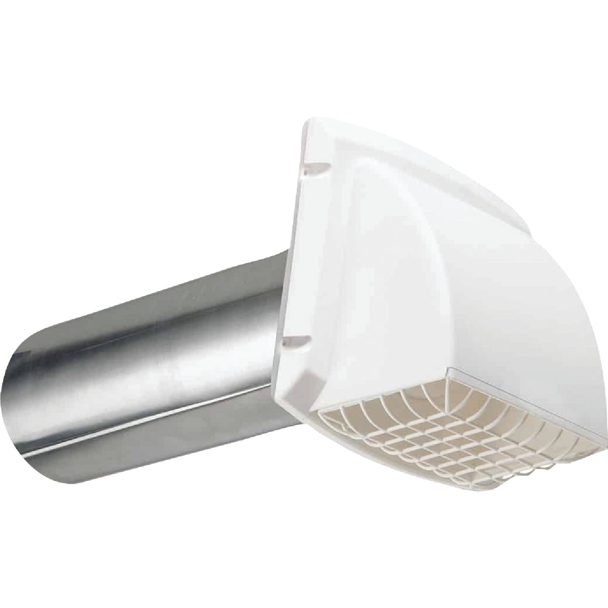 Dundas Jafine ProMax 4 In. White Plastic Dryer Vent Hood