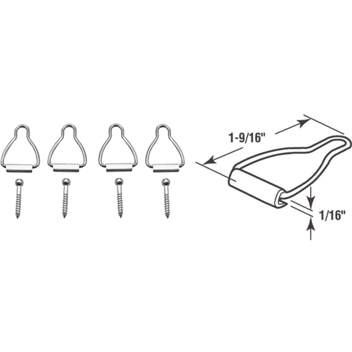 Prime-Line Spline Channel Bail Latch (4-Pack)
