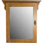 CraftMark Craftsmen Estate American Oak 30 In. W x 32 In. H x 6 In. D Single Mirror Surface Mount Medicine Cabinet Image 1