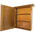 CraftMark Craftsmen Estate American Oak 30 In. W x 32 In. H x 6 In. D Single Mirror Surface Mount Medicine Cabinet Image 3