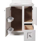 Bertch Storage Solutions 24 In. W x 34-1/2 In. H x 21 In. Deep White Vanity Base without Top, 2 Door/1 Drawer Image 2