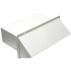 Lambro 3-1/4 In. x 10 In. White Plastic Wall Exhaust Vent Image 1