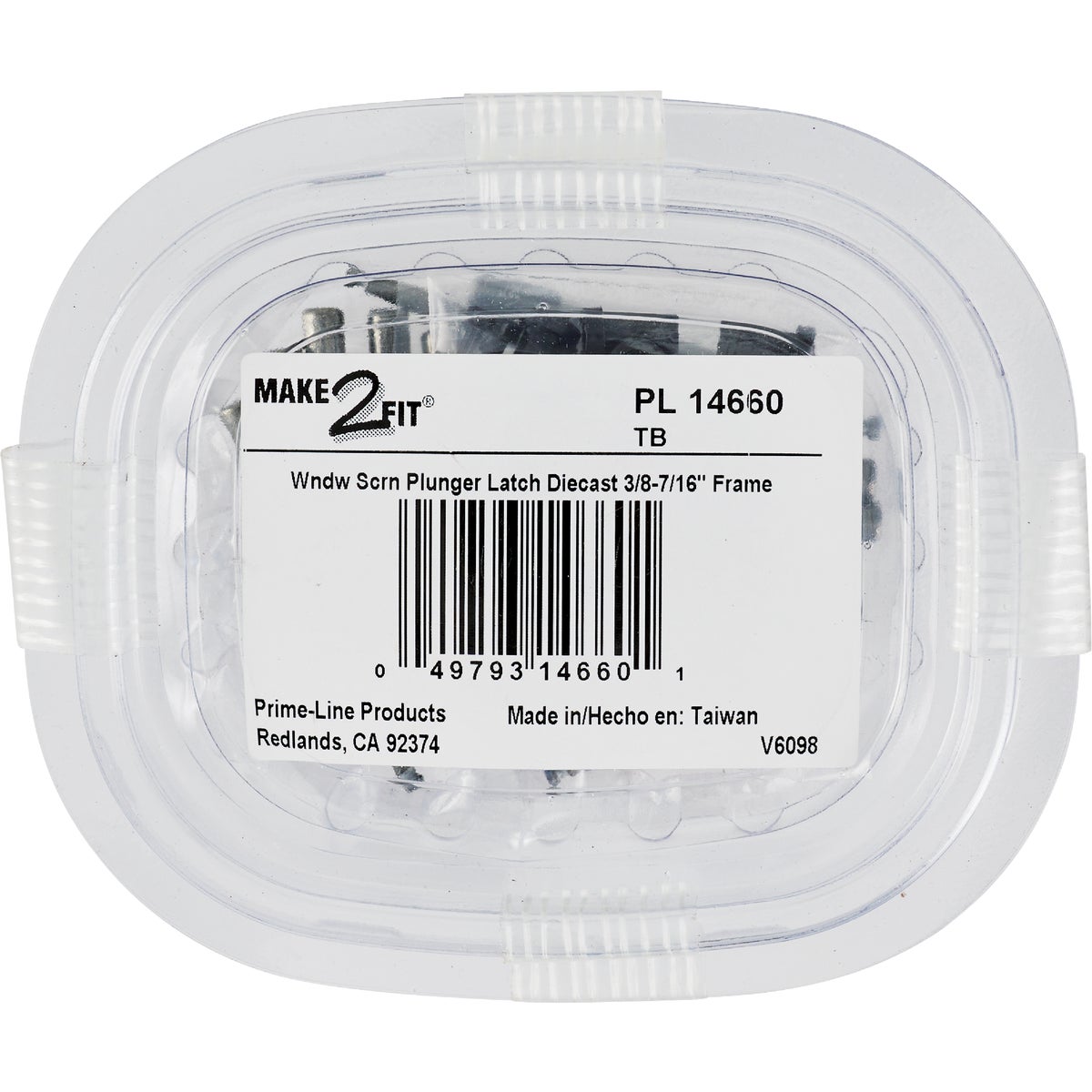 Prime-Line Silver Die-Cast Window Screen Repair Plunger Latch (25-Pack) Image 2