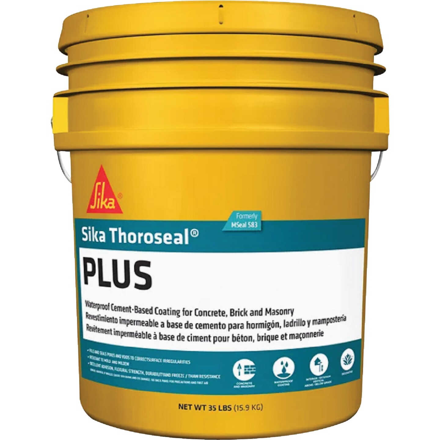 Sika Thoroseal PLUS 35 Lb. White Masonry Waterproofer Image 1