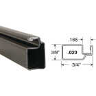 Prime-Line Make-2-Fit 3/4 x 3/8 x 94 Bronze Aluminum Screen Frame Image 1