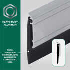 M-D Building Products Ultra 0.25 In. 36 In. Silver Door Sweep Image 4