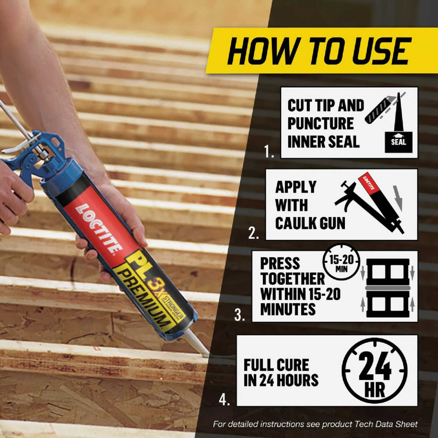 LOCTITE PL Premium 28 Oz. Polyurethane Construction Adhesive Image 4