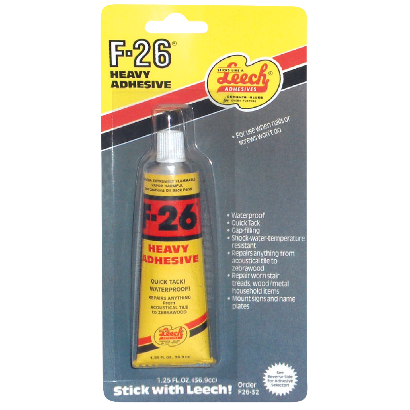 Leech F-26 1.25 Oz. Construction Adhesive Image 1