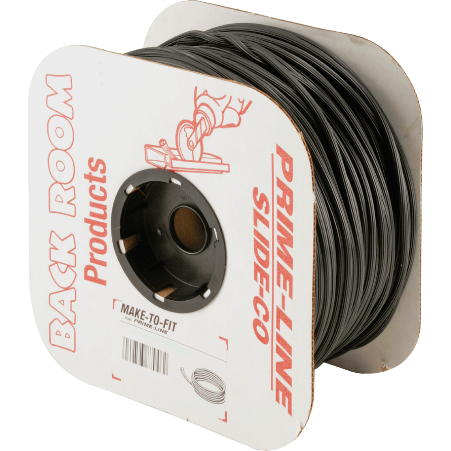 Prime-Line 0.165 In. Dia. x 500 Ft. L. Black Vinyl Screen Retainer Spline Image 1