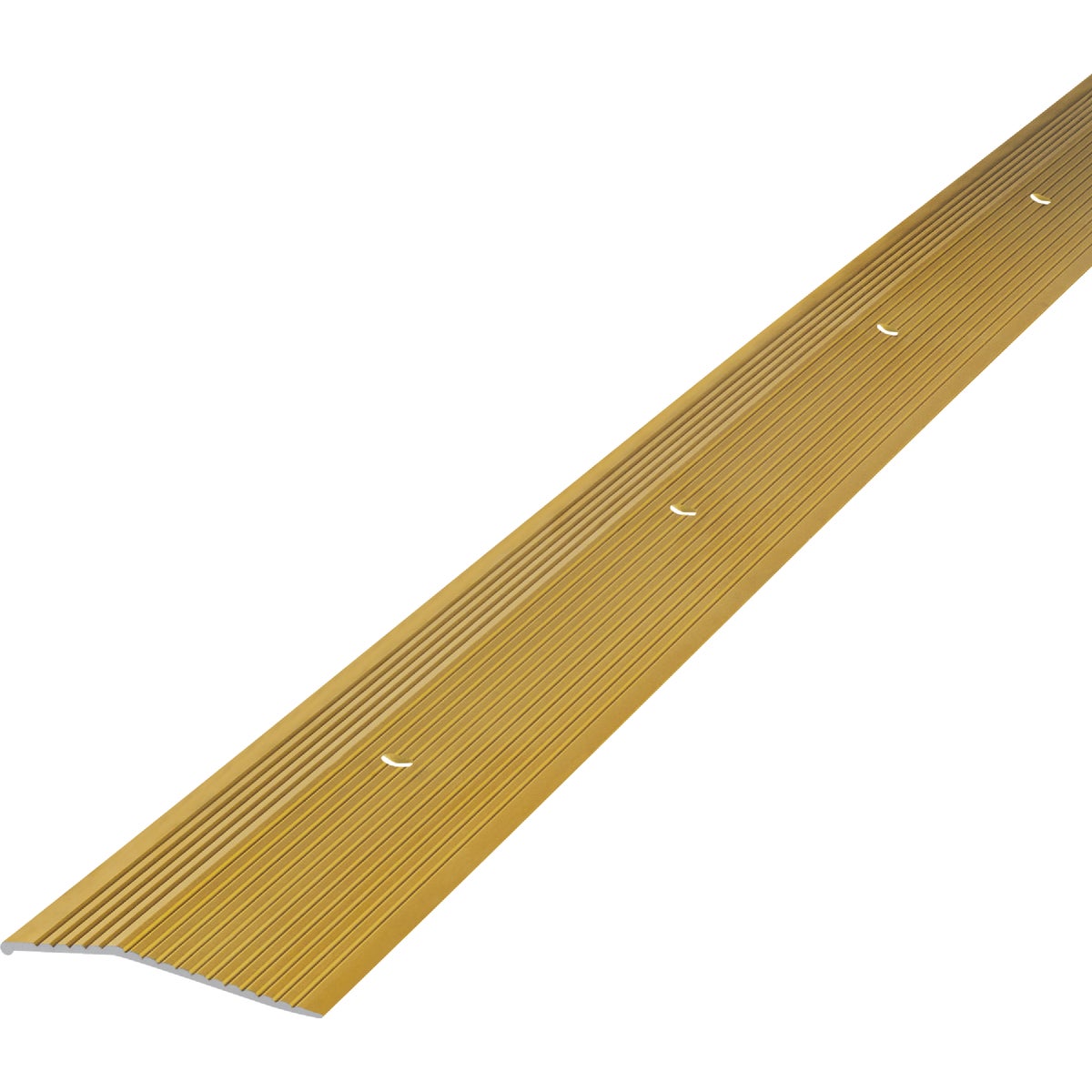 M-D Building Products 2 In. X 72 In. Satin Brass Aluminum Carpet Trim with Screw Nails