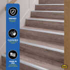 M-D Building Products 1-1/8 In. X 1-1/8 In. X 72 In. Silver Aluminum Stair Edging with Screw Nails Image 5