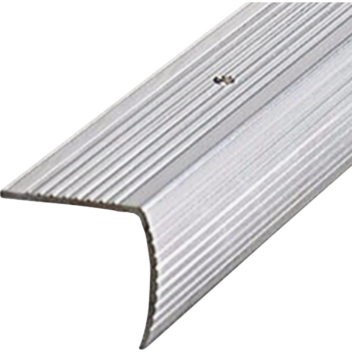 M-D Building Products 1-1/8 In. X 1-1/8 In. X 72 In. Silver Aluminum Stair Edging with Screw Nails Image 7