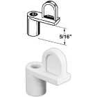 Prime-Line 5/16 In. White Swivel Die-cast Screen Clips With Screws (12 Count) Image 1