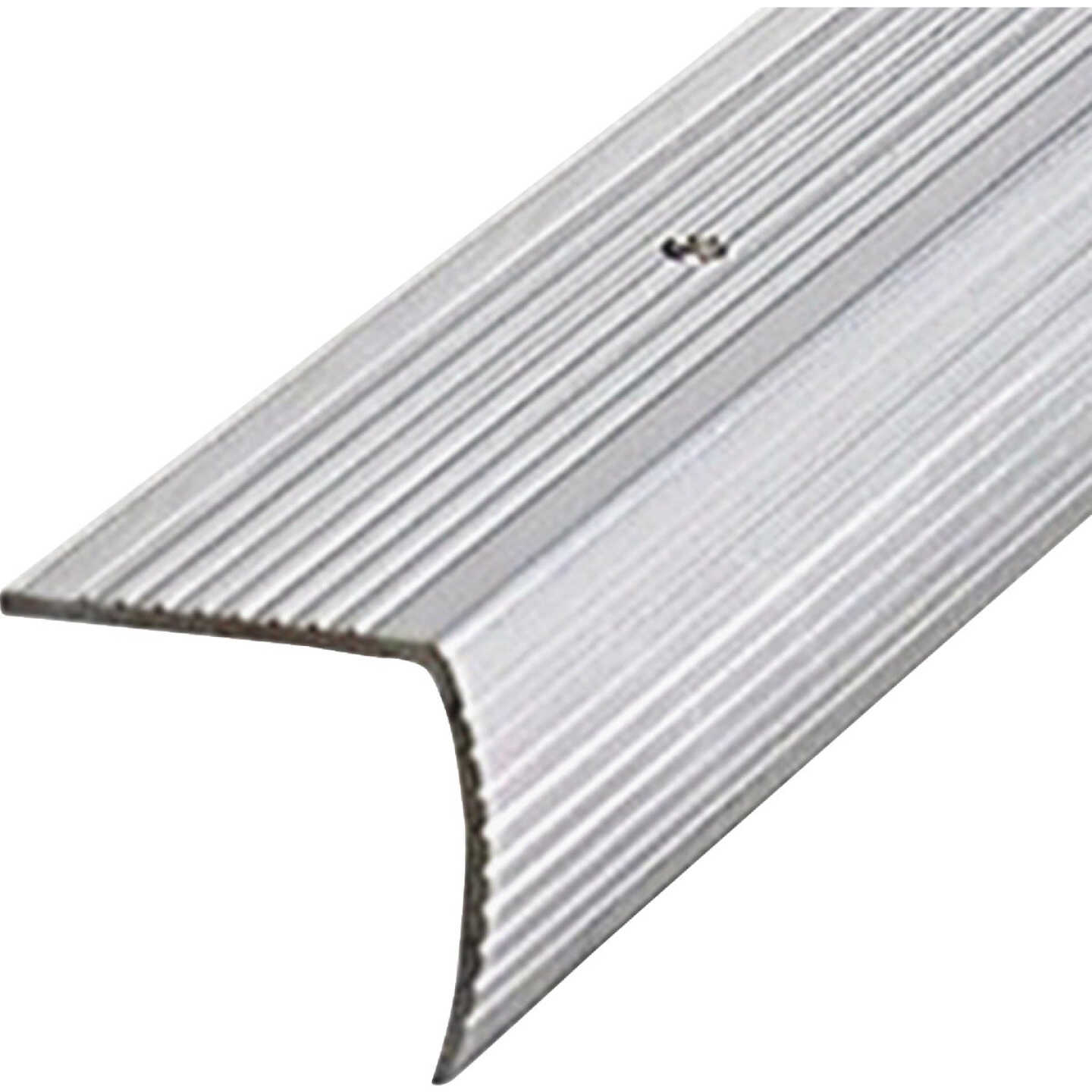 M-D Building Products 1-1/8 In. X 1-1/8 In. X 36 In. Silver Aluminum Stair Edging with Screw Nails Image 7