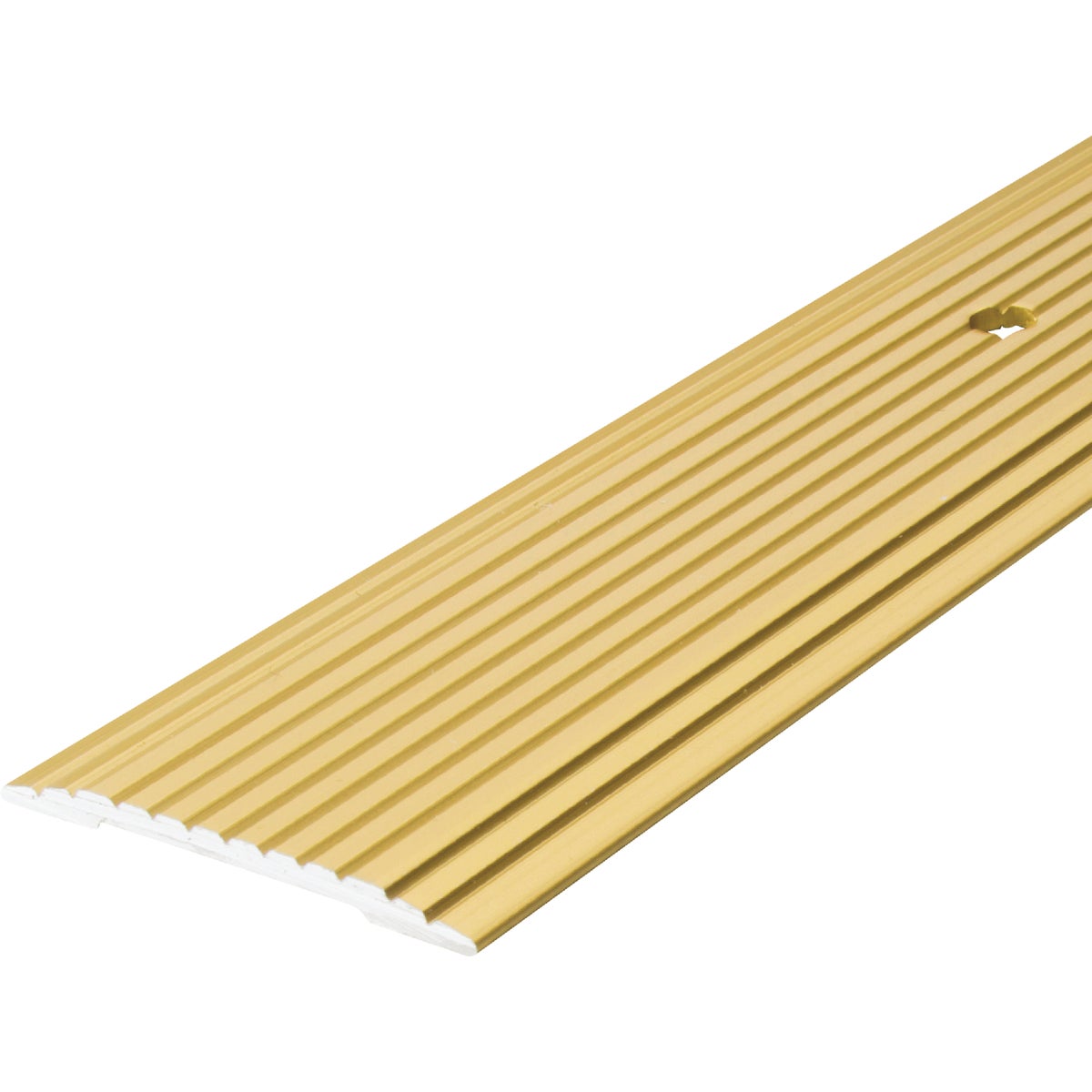 M-D Building Products 1-1/4 In. x 72 In. Satin Brass Aluminum Seam Binder with Screw Nails Image 7
