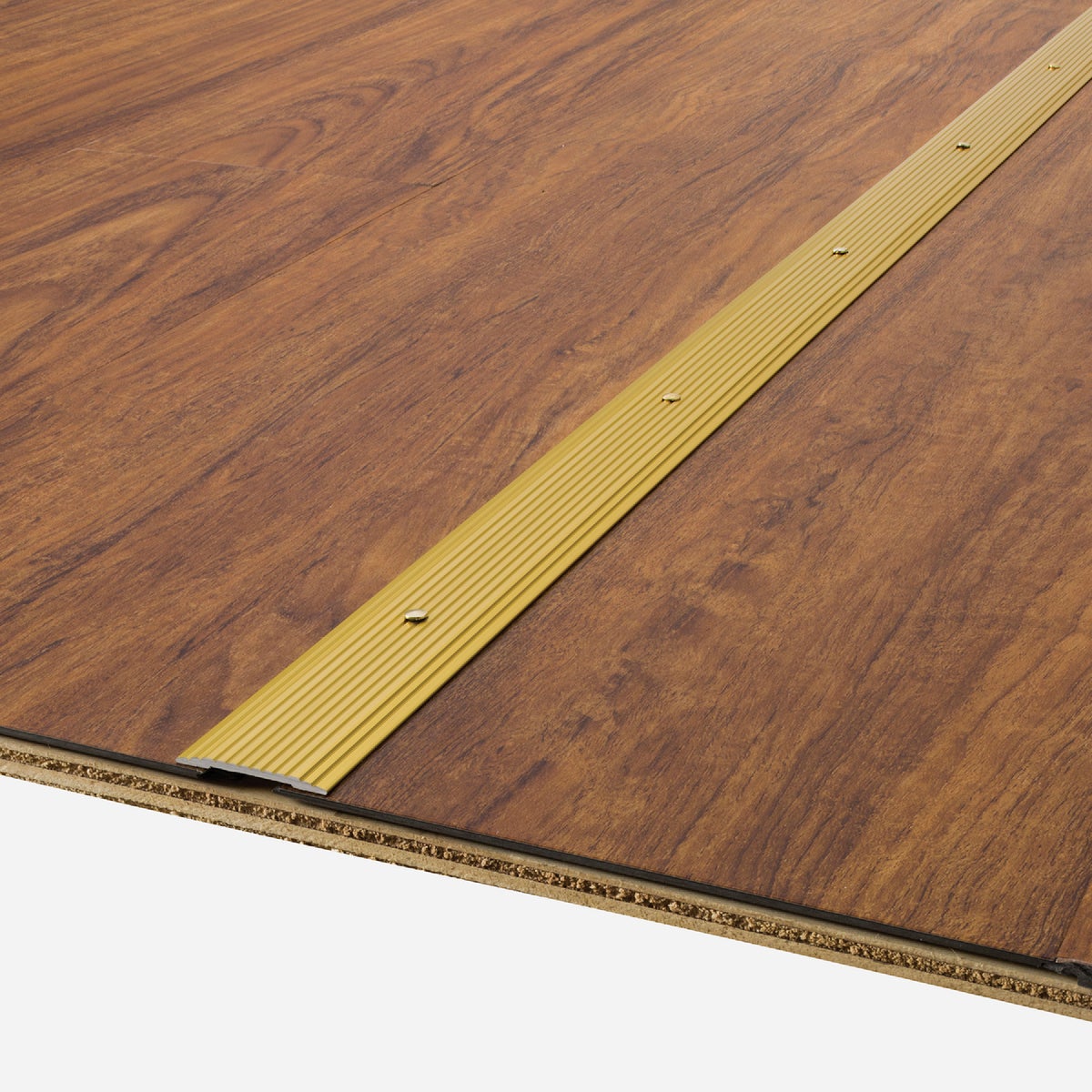 M-D Building Products 1-1/4 In. x 36 In. Satin Brass Aluminum Seam Binder with Screw Nails Image 3