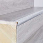 M-D Building Products 1-1/8 In. X 1-1/8 In. X 36 In. Polished Aluminum Stair Edging with Screw Nails Image 4